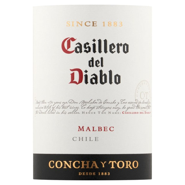 Casillero del Diablo Malbec red wine 75cl - British product