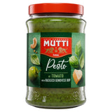 M&S Mutti Basil Green Tomato & Parmesan Green Pesto Pasta Sauce 180g- Buy online at McGrocer