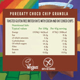 Glebe Farm gluten free chocolate oat granola 325g, UK version