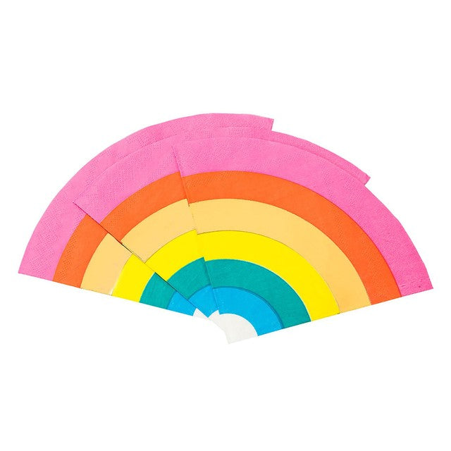Talking Tables rainbow paper napkins 16 per pack (British brand)