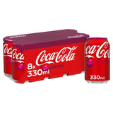 M&S Coca-Cola Classic Cherry Sparkling Soft Drink 8 x 330ml- Buy online at McGrocer
