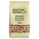 Minton & Donello organic peanuts paleskin 500g, imported from the UK