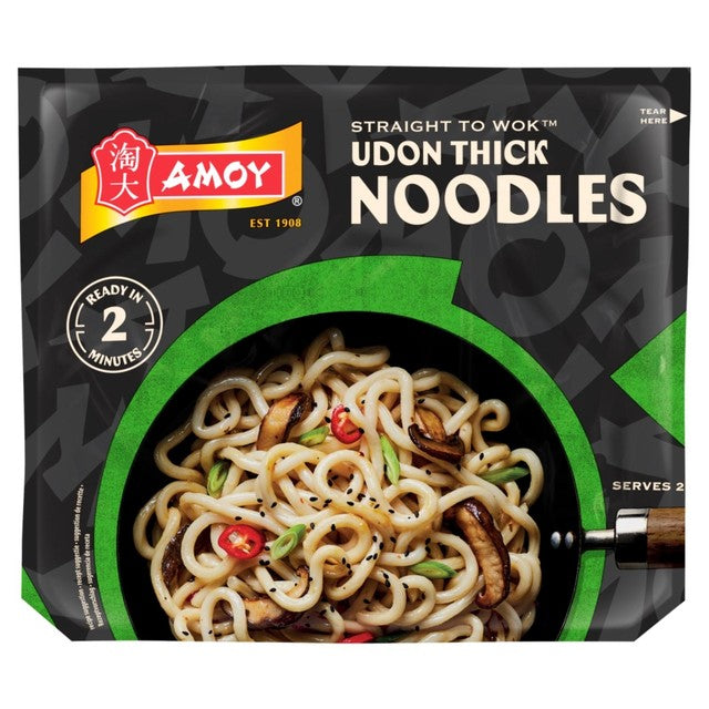 Amoy straight to wok udon thick noodles 300g - British product