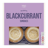 M&S Blackcurrant Sundaes 4 x 48g, imported from the UK