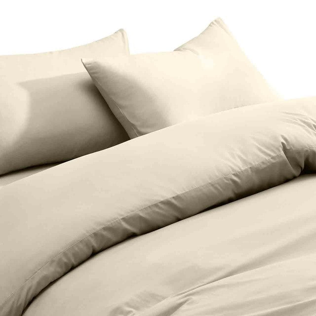 M&S cotton rich pillowcases light cream two pack, UK version