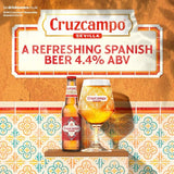 Cruzcampo lager beer 12 x 330ml bottles - British product