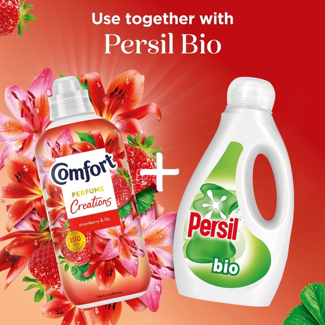 Comfort fabric conditioner Strawberry and Lily 48 washes - British product