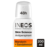 INEOS Mandarin Sandalwood antiperspirant deodorant 200ml, UK version