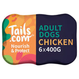 M&S Tails Nourish & Protect Adult Dog Wet Food Chicken 6 x 400g- Buy online at McGrocer