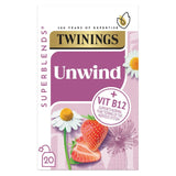 M&S Twinings Superblends Unwind Tea with Strawberry, Camomile & Limeflower Herbal Tea 20 Teabags- Buy online at McGrocer