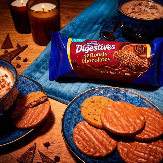 McVitie's Seriously Chocolatey Digestives biscuits 250g, imported from the UK