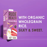 Rude Health organic brown rice drink 1L, imported from the UK