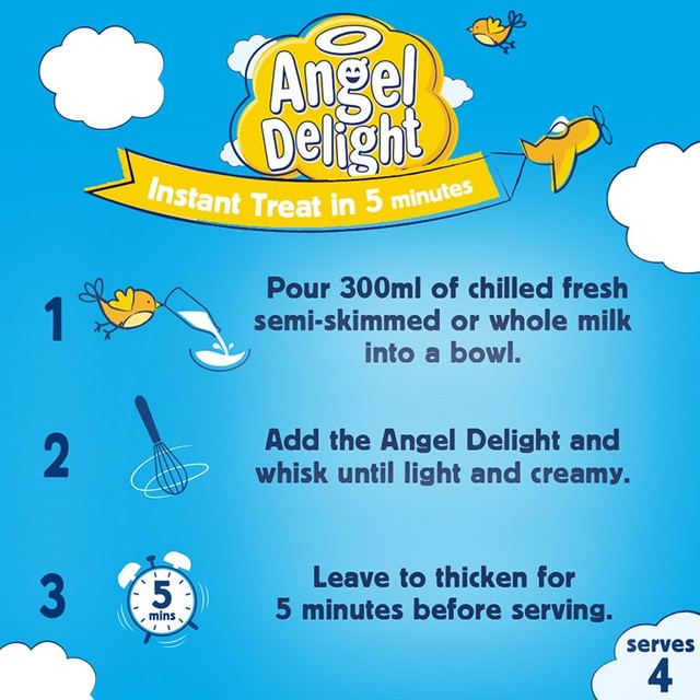 Angel Delight banana instant dessert mix 59g - British product