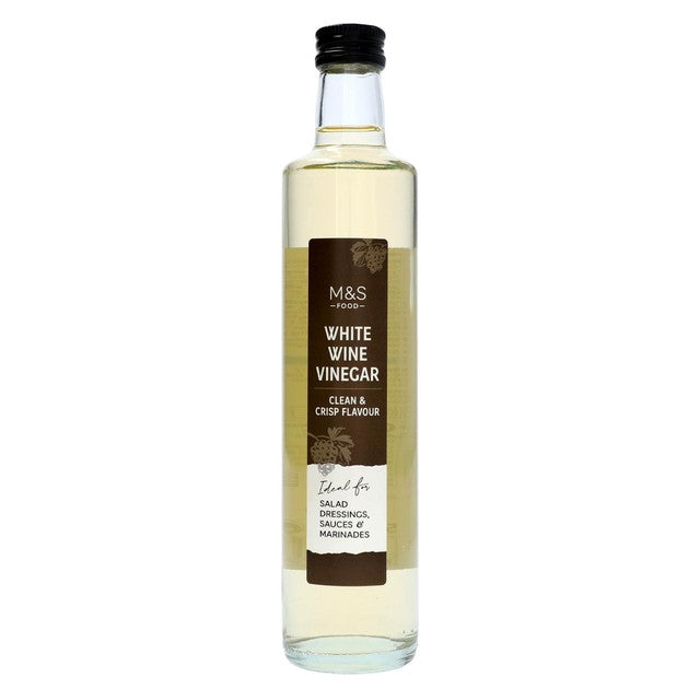 M&S white wine vinegar 500ml, imported from the UK
