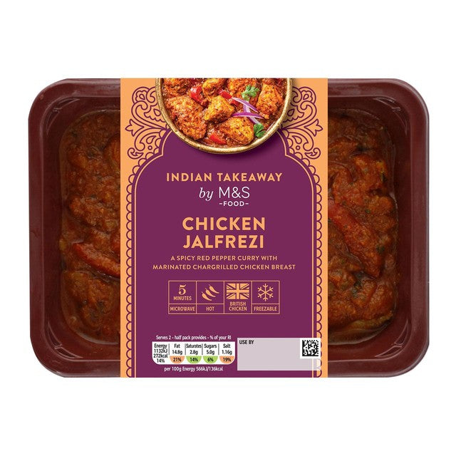 M&S Chicken Jalfrezi curry 400g, imported from the UK