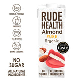 Rude Health organic unsweetened almond drink 1L, imported from the UK