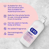 E45 moisturising lotion for dry sensitive skin (British brand)