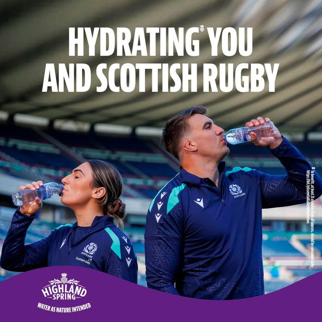 Highland Spring sparkling water glass bottle 750ml, UK version