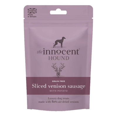 M&S The Innocent Hound Sliced Venison Sausage Dog Treats 70g- Buy online at McGrocer