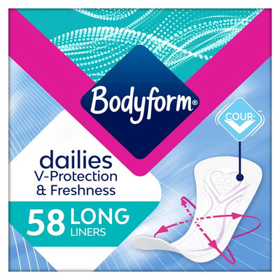 M&S Bodyform Dailies Long Panty Liners 58 Pack- Buy online at McGrocer