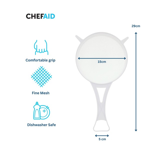 Chef Aid plastic sieve 15cm - British product