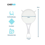 Chef Aid plastic sieve 15cm - British product