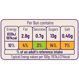 Ocado hot cross buns 6 per pack, imported from the UK