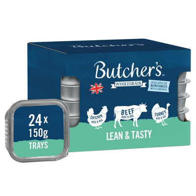 M&S Low Fat Dog Food Trays Assorted Flavours 24 x 150g- Buy online at McGrocer