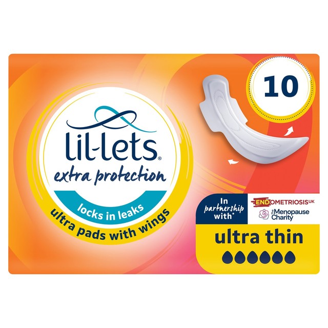 Lil-lets extra protection ultra pads for heavy flow, UK version