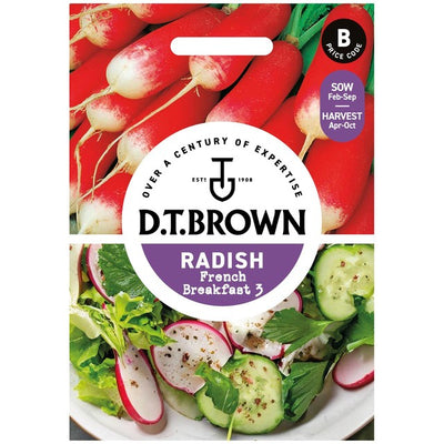 Mr Fothergills Samen D.T. Brown Radieschen French Breakfast Samen 750 Samen