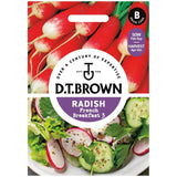 Mr Fothergills Seeds D.T. Brown French Breakfast Radish Seeds 750 Seeds