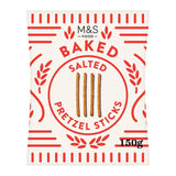 M&S salted pretzel sticks 150g, imported from the UK