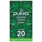 Pukka Supreme Matcha Green Herbal Tea Bags x20, imported from the UK