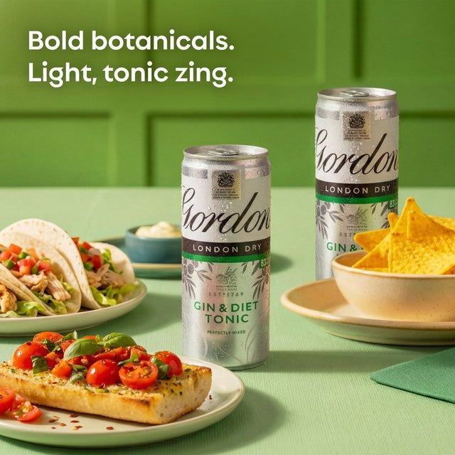 Gordon's Gin & Slimline Tonic 250ml can, UK version