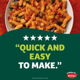 Birds Eye Steamfresh Mediterranean Vegetable Pasta frozen meal, imported from the UK