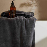 M&S Turkish Cotton Face Towels Charcoal 2 Pack, imported from the UK
