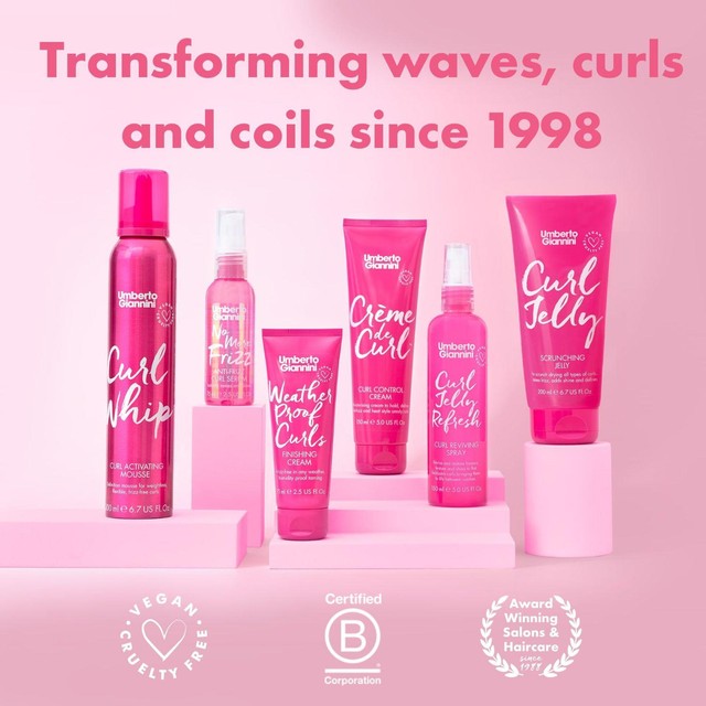 Umberto Giannini curl refreshing spray 150ml (British brand)