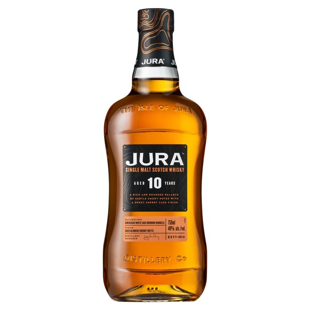 Isle Of Jura 10 Year Old Single Malt Whisky 70cl, UK version