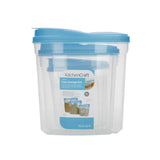 KitchenCraft Easy Pour Food Storage Set with 4.5L, 2L, and 1.2L containers, UK version