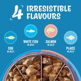 Felix senior cat food fish selection jelly 12x85g - British product