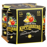Kopparberg Strawberry & Pineapple cider 4 x 330ml cans, UK version