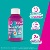 Gaviscon Double Action Mint oral suspension 250ml - British product