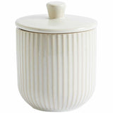 M&S M&S Small Ribbed Cream Storage Jar for Home Organization- Buy online at McGrocer