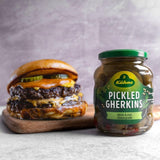 Kuhne Gherkins Sweet & Sour Pickled 330g, UK version