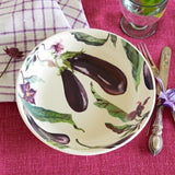 Emma Bridgewater Aubergine & Flowers Medium Pasta Bowl - British product