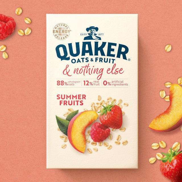 Quaker Summer Berries Porridge Sachets 264g, imported from the UK
