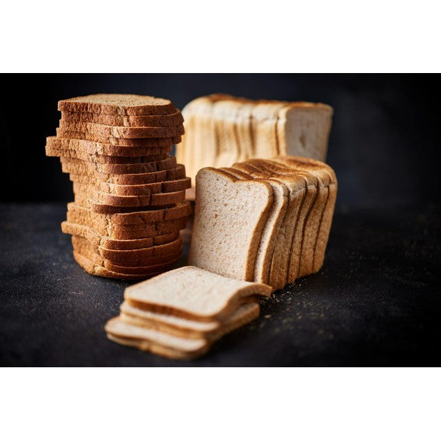 M&S white bread medium sliced 800g, imported from the UK