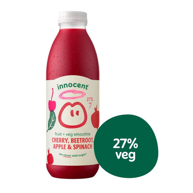 Innocent cherry, beetroot, apple, and spinach smoothie 750ml, UK version