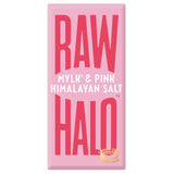Raw Halo vegan chocolate with pink salt 70g, imported from the UK