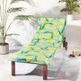 Catherine Lansfield lemon print sun lounger towel 92x180 cm (British brand)